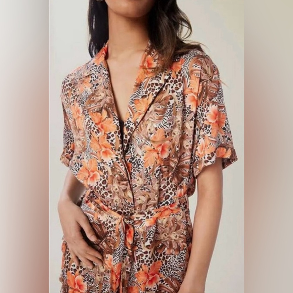 NWT LITA by Ciara utility belted romper size medium